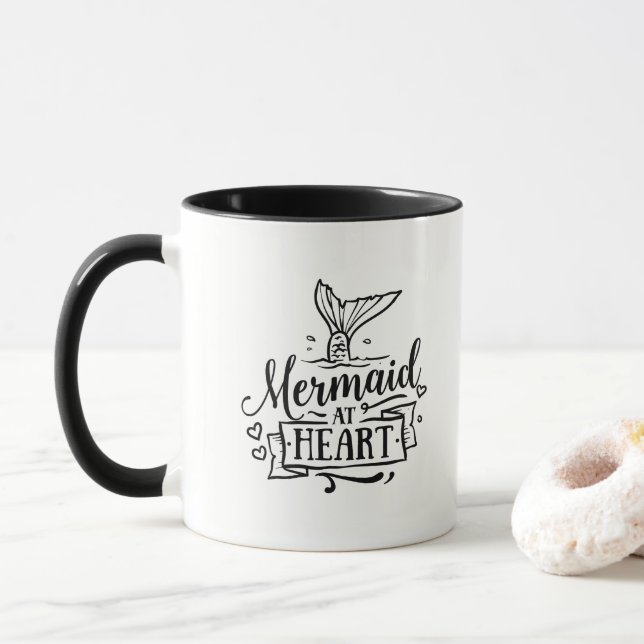 Taza Combo Mug - Sirenita en el corazón (Con donut)