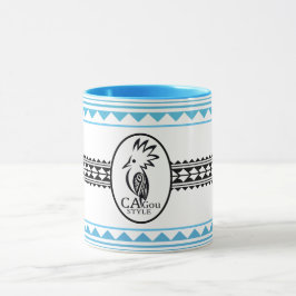 Taza Combo mug Tribal cagou Style bleu