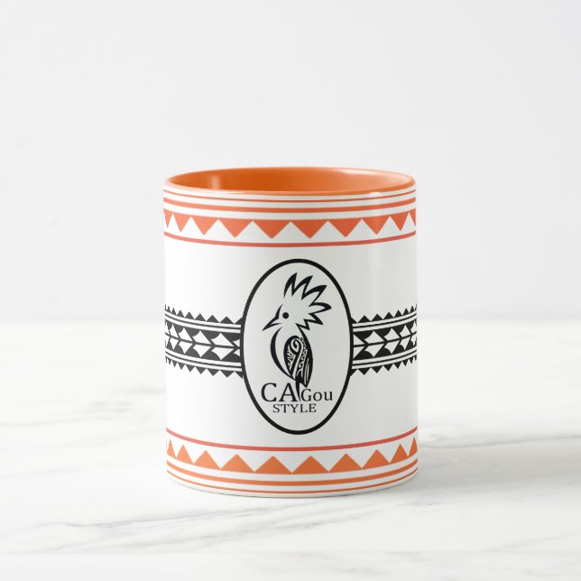 Taza Combo mug Tribal cagou Style orange (Centro)