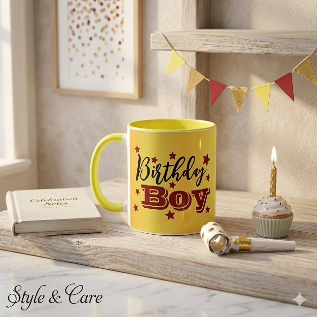 Taza Combo para Cumpleaños para Celebraciones Espe (Birthday Boy Combo Mug for Special Celebrations)