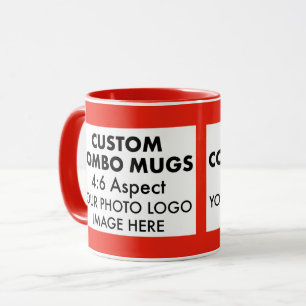 Taza Combo personalizado de marco de foto 4:6 paisaje r