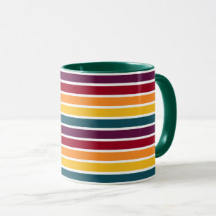 Taza Combo Rayas Verdes Oscuras de Sunset