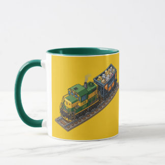 Taza Combo Tren Exprés de Mineral Verde Cazador
