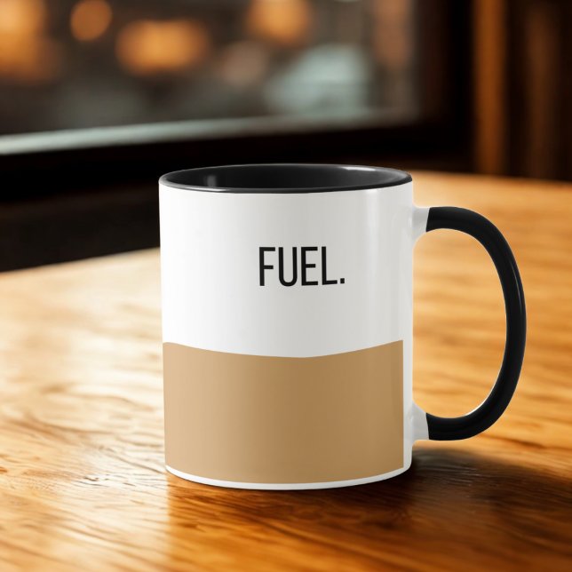 Taza COMBUSTIBLE. Coffee Mug - Funny Minimalista Modern (Subido por el creador)