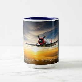 Taza "Combustible para vuelo: ¡Sube más alto con cada s
