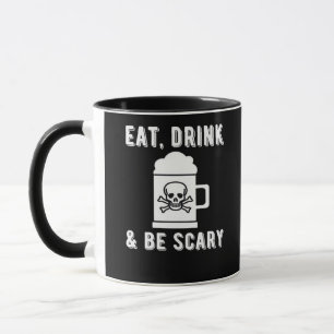Taza Come Bebe Y Sé Espantoso Cerveza De Halloween Vint
