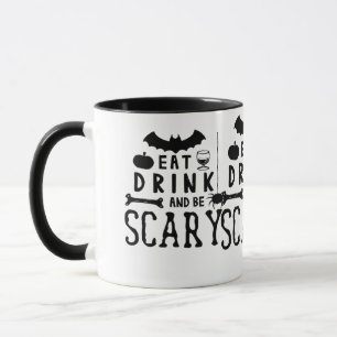 Taza Come Bebe Y Sé Espantoso Cotización De Halloween