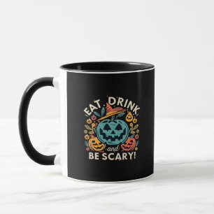 Taza Come Bebe Y Sé Espantoso Fiesta De Halloween Diver
