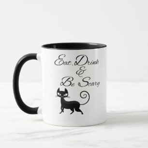Taza Come Bebe Y Sé Un Gato Espeluznante Divertido Lind