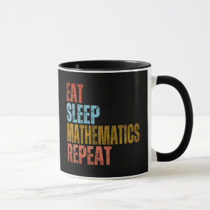 TAZA COME MATEMÁTICAS DORMIR REPITE