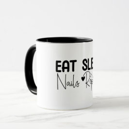 Taza Come Nails Duerme Repite, Técnico de Uñas