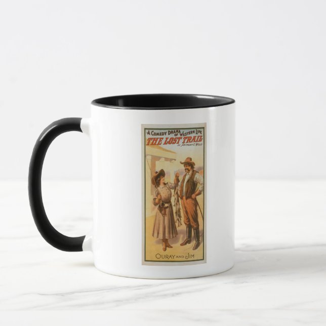 Taza Comedia callejera perdida - Mujer pescando occiden (Izquierda)