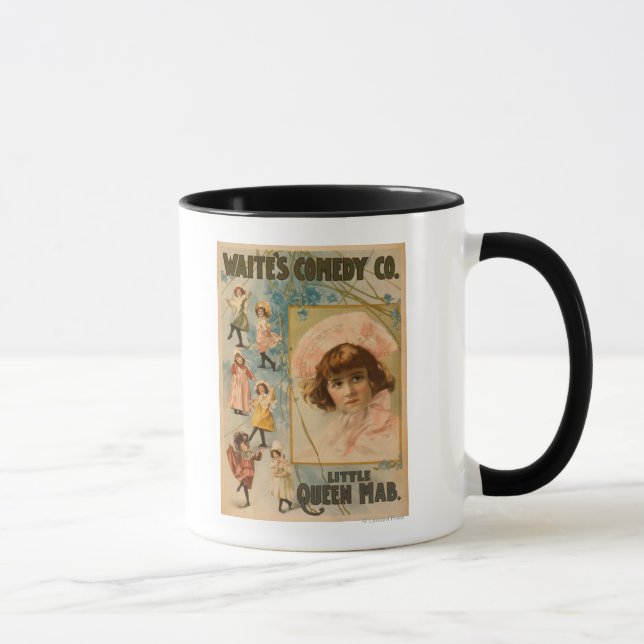 Taza Comedia de Waite. Pequeña obra de Queen Mab (Derecha)