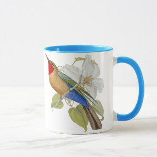 Taza Comedor de abeja y emperatriz hinchados azul de la