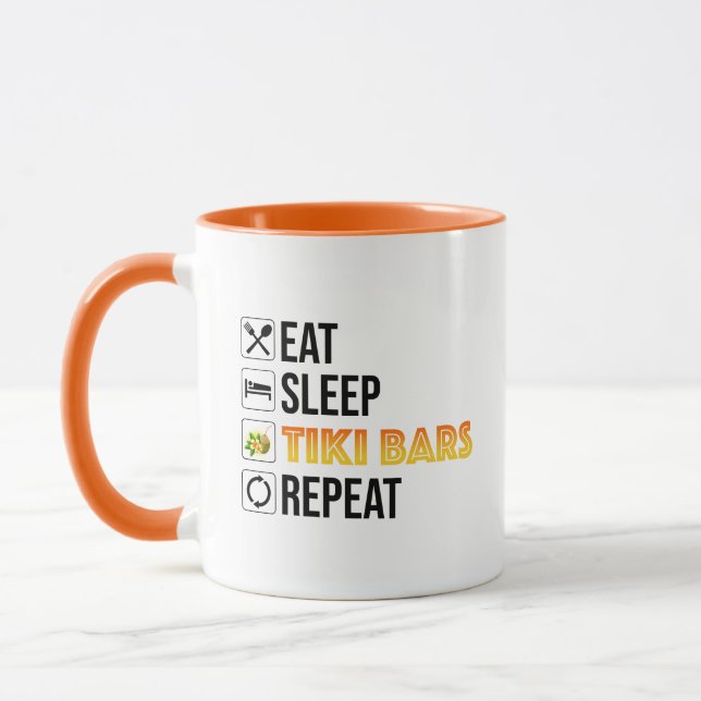 Taza Comer. Dormir. Bares Tiki. Repetir (Izquierda)