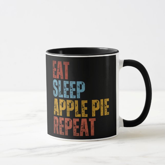 TAZA COMER DORMIR PASTEL DE MANZANA REPETIR (Derecha)