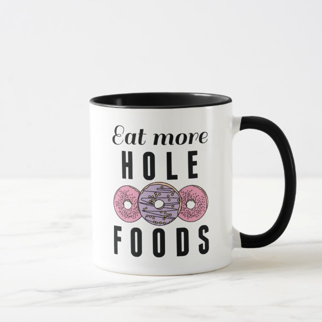 Taza Comer más alimentos para agujeros (Derecha)