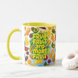 Taza Comer más fruta | yoga alimenticio saludable con m