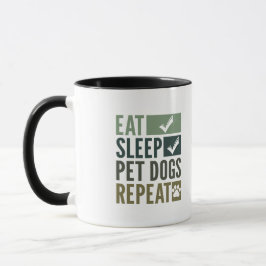 Taza comer perros mascotas del sueño, repetir amante de