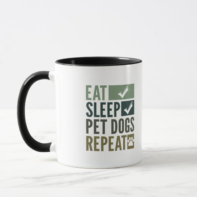 Taza comer perros mascotas del sueño, repetir amante de (Izquierda)