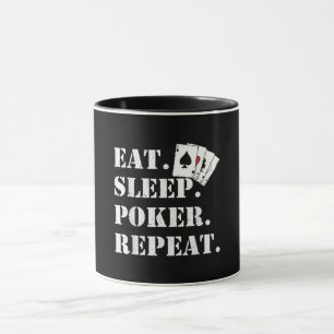 Taza Comer Sleep Poker Repetir Casino Saying Poker