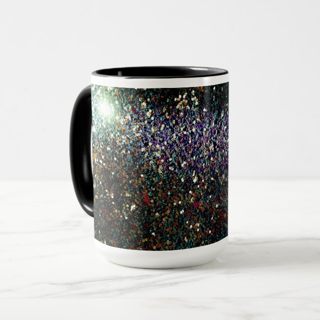 Taza Cometa y estrellas purpurinas (Anverso izquierdo)