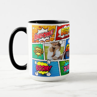 Taza Cómic del día de la abuela del super héroe