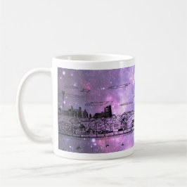 Taza cómica de Chicago del estilo de la nebulosa