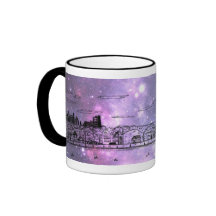 Taza cómica de Chicago del estilo de la nebulosa