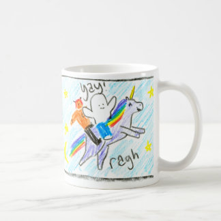 Taza cómica de Jared - unicornio del espacio