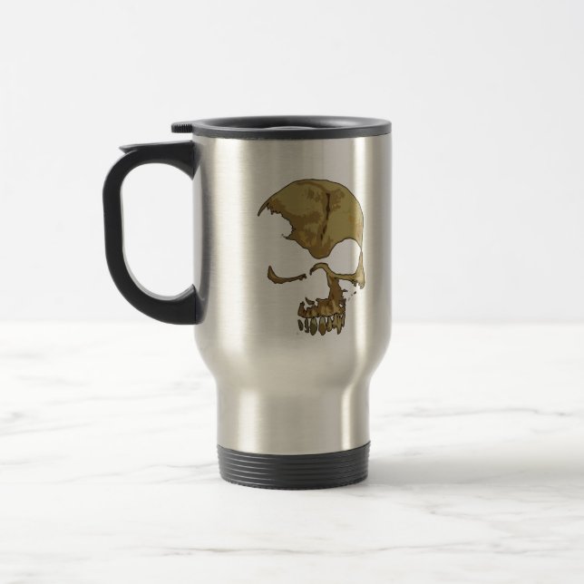 Taza cómica del viaje del cráneo (Izquierda)