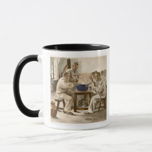 Taza Comiendo la sopa en los cuarteles, de 'L'Estampe