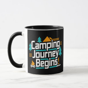 Taza Comienza el viaje de camping, esperan aventuras