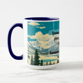 Taza Comienza tu mañana en un estado de gracia montaños