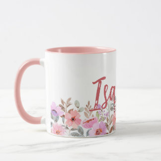 Taza Commemorative floral mug