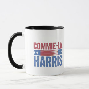 Taza Commie-La Harris 2024 Funny Anti Kamala Harris