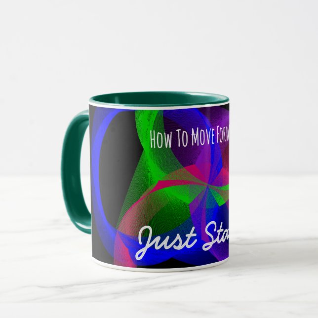 Taza Cómo avanzar hacia el café Mug (Anverso izquierdo)
