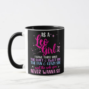 Taza Como Chica León Tengo Tres Partes Astrología Zodia