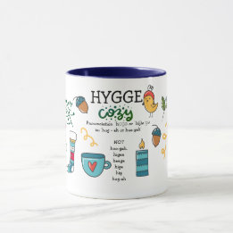 Taza Cómo decir HYGGE Divertido Personalizado de dibujo