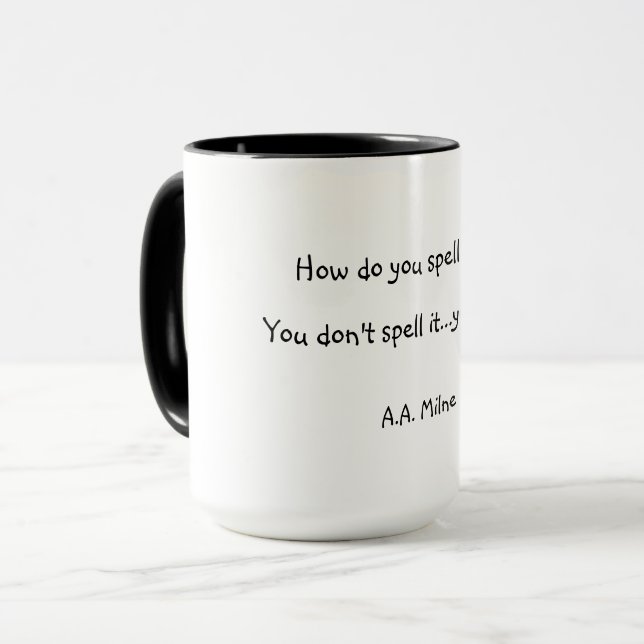 Taza Cómo deletreas amor (Anverso izquierdo)