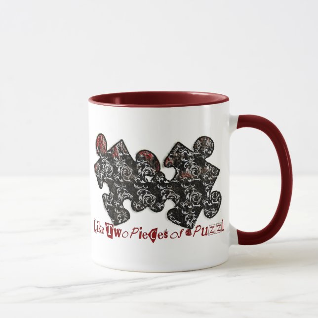 Taza Como dos piezas de un rompecabezas (Derecha)