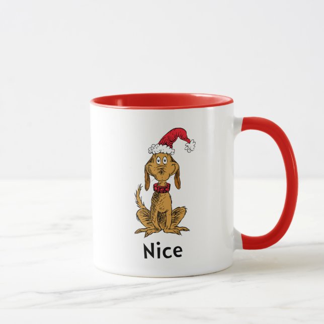 Taza Cómo el Grinch robó la Navidad | Max es amable (Derecha)
