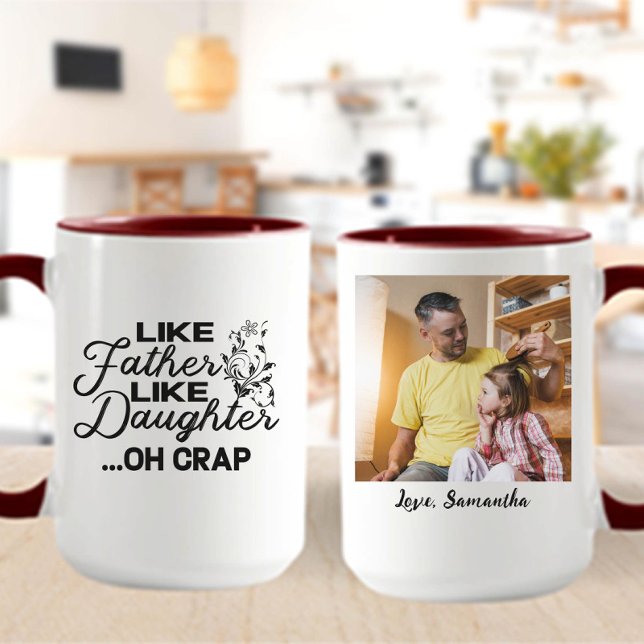 Taza Como el padre como la hija | Foto (Subido por el creador)