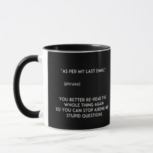 Taza Como en el último correo electrónico