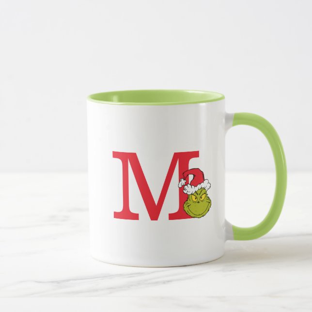 Taza Cómo Grinch Stole Navidades | Monograma M (Derecha)