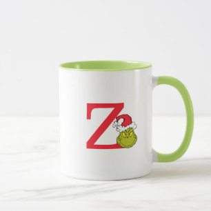 Taza Cómo Grinch Stole Navidades   Monograma Z