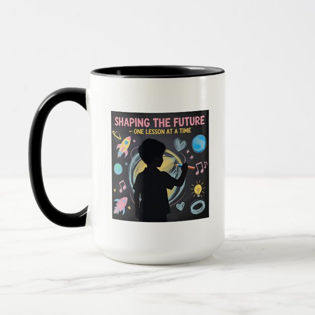 Taza Cómo modelar el futuro arte del tablero Inspirador (Izquierda)