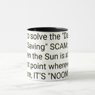 Taza Cómo resolver el TIMO de la "hora de verano"
