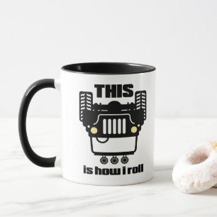 Taza Cómo ruedo los   4x4 campo a través oscilan el