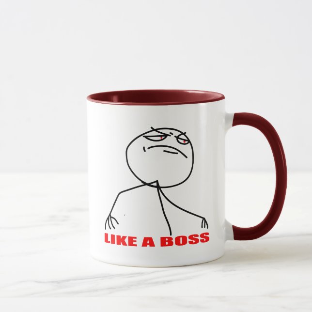 Taza como una rabia cómica del meme del Internet del (Derecha)